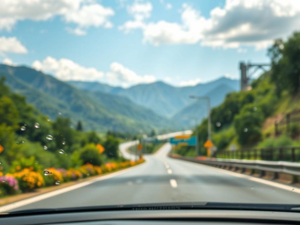 Summer Road Trip Glass