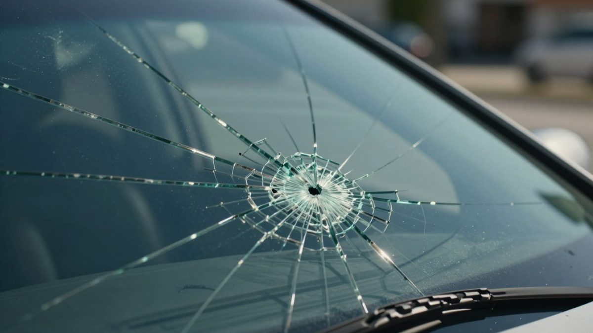 cracked windshield driving risks