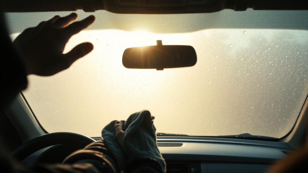 foggy windshield fix inside car