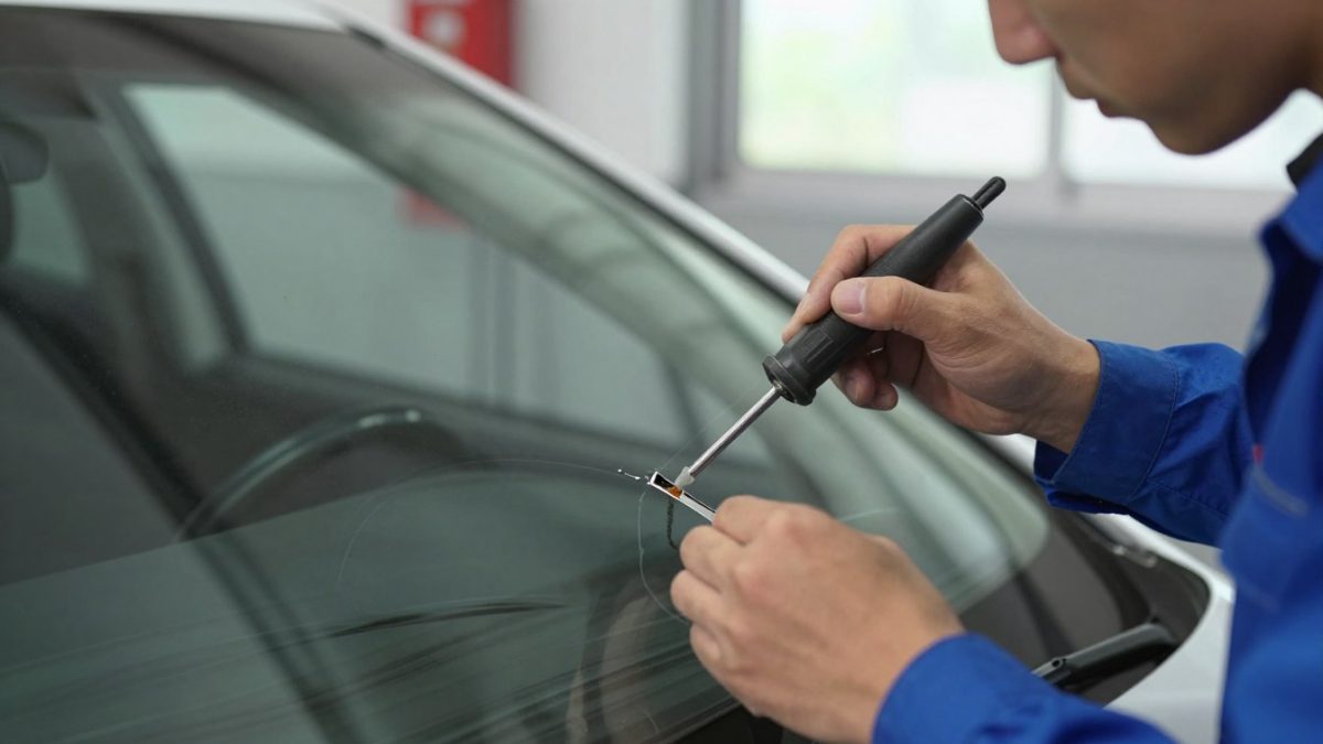 windshield chip size repair