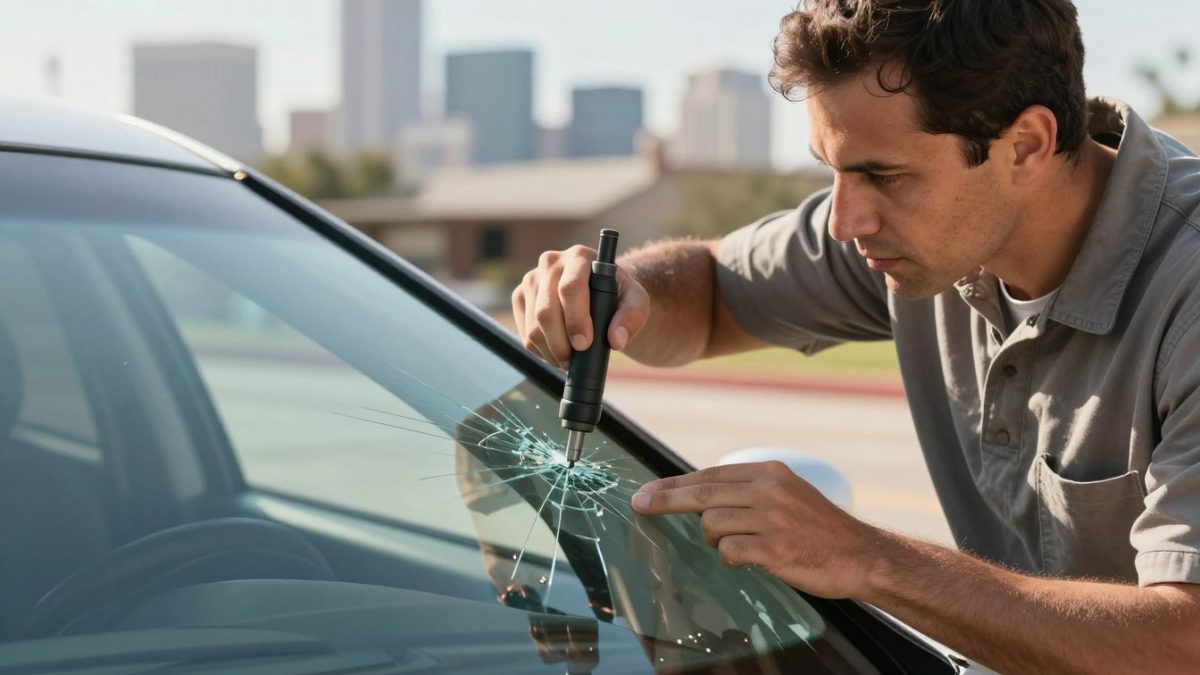 windshield damage inspection San Antonio