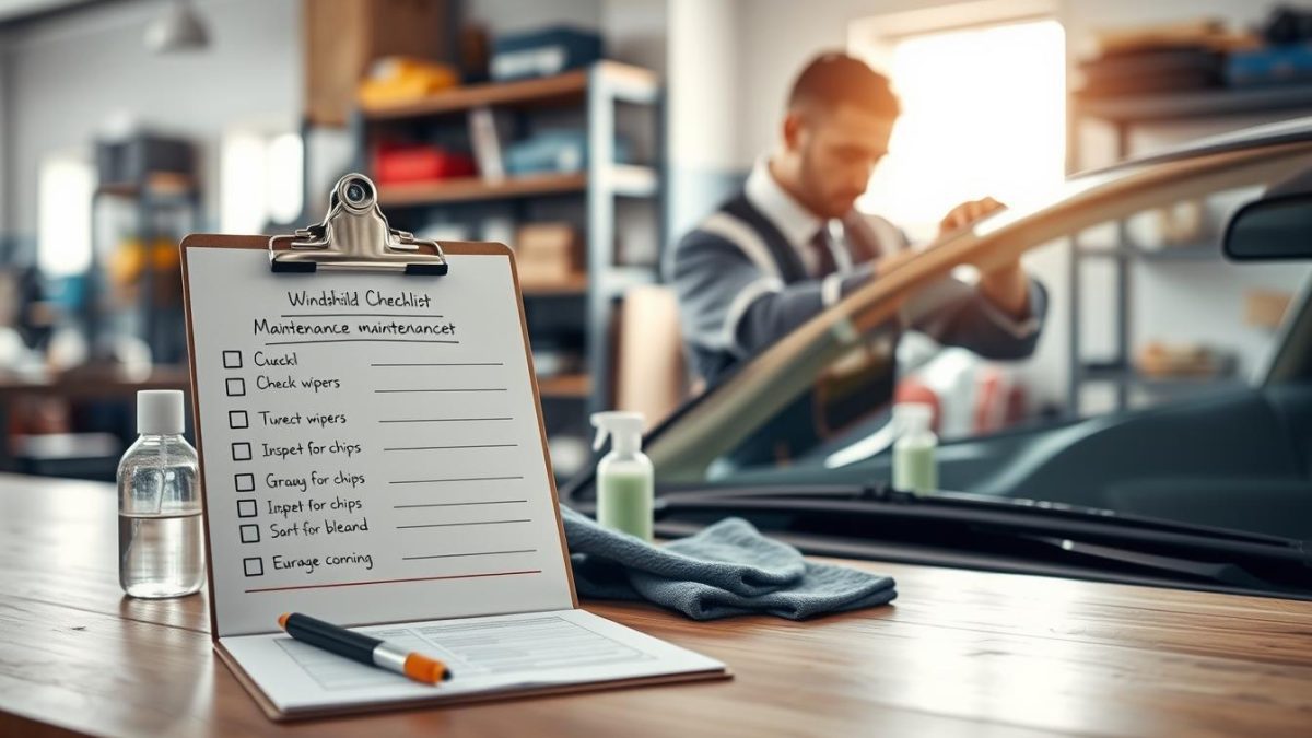 auto glass maintenance checklist