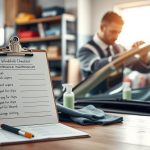 auto glass maintenance checklist