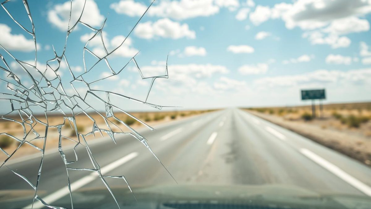 road debris windshield damage Texas