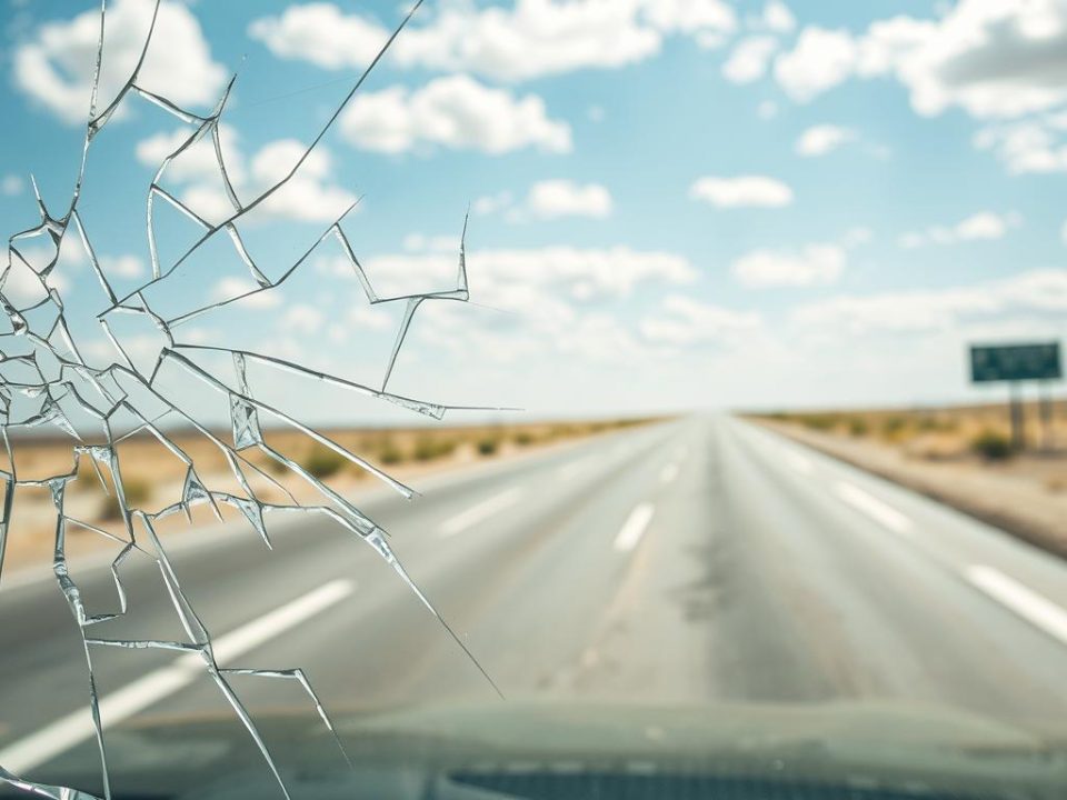 road debris windshield damage Texas