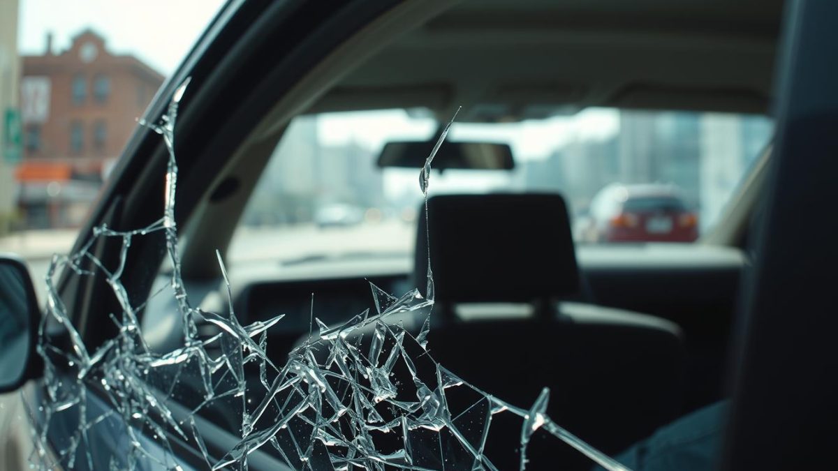 shattered side window safety
