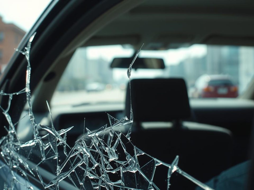 shattered side window safety