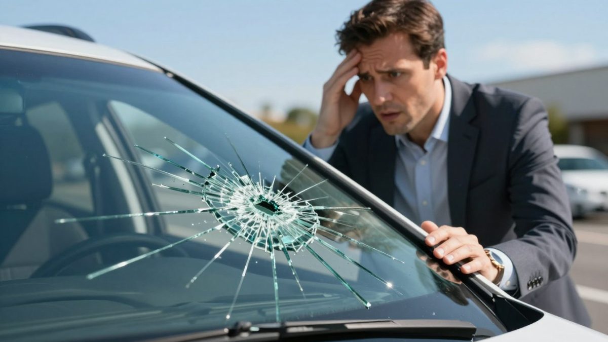broken windshield emergency