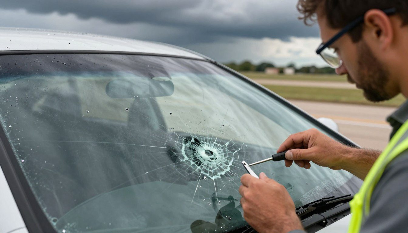 How Hail Storms in Texas Damage Auto Glass | Miracle Auto Glass Center