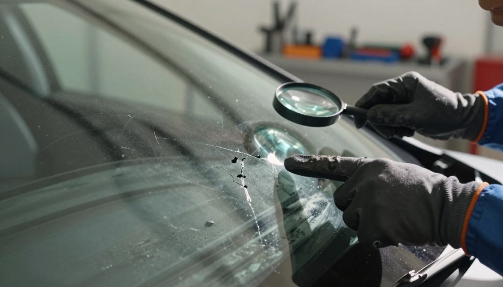 rock chips and windshield crack inspection