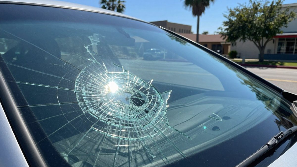 Texas heat windshield crack