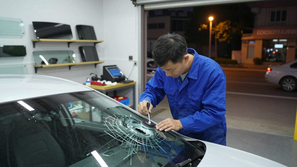 evening windshield damage repair