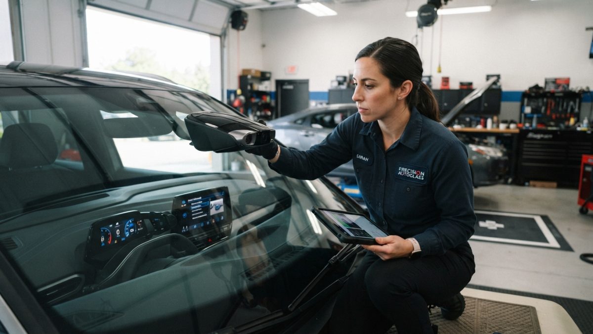 ADAS recalibration after windshield replacement