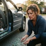 car window shattered