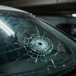parking garage windshield damage