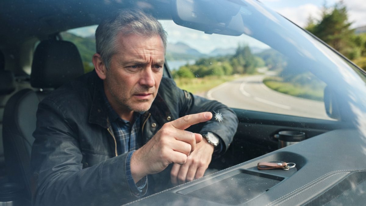 windshield rock chip